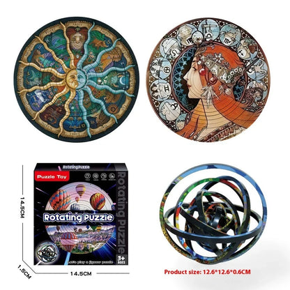 Rotating Puzzle Decompression 3D Educational Toy