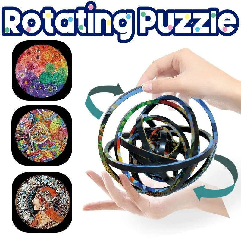 Rotating Puzzle Decompression 3D Educational Toy