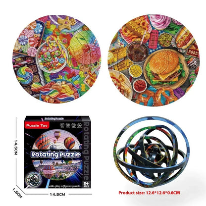 Rotating Puzzle Decompression 3D Educational Toy