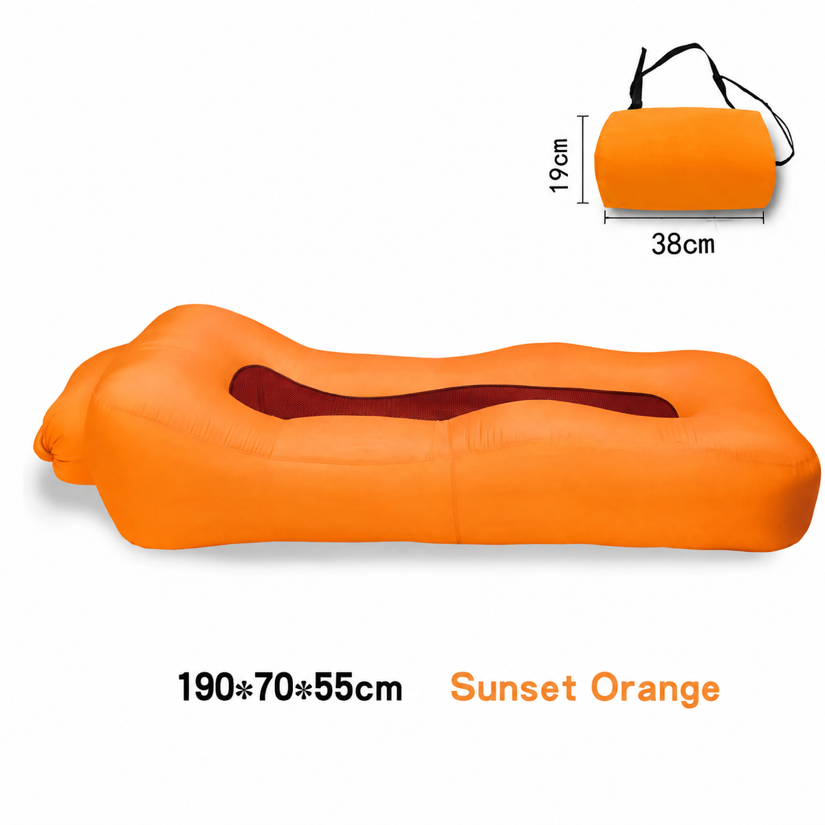 Compact Pump-Free Inflatable Lounger
