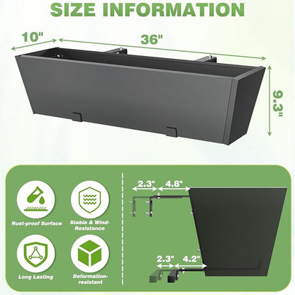 PureBloom Railing Planter Set