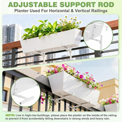 PureBloom Railing Planter Set