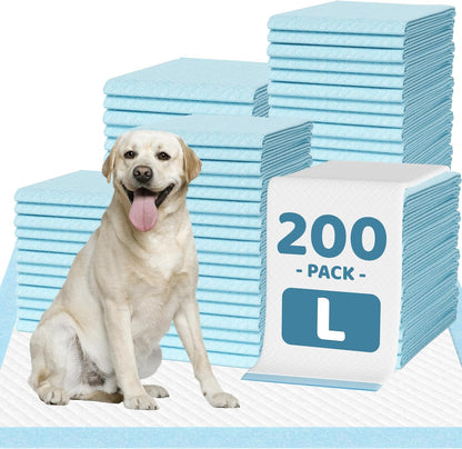 200 Count Large Dog & Cat Puppy Pee Pads - 28"x30" Absorbent Potty Training Pads