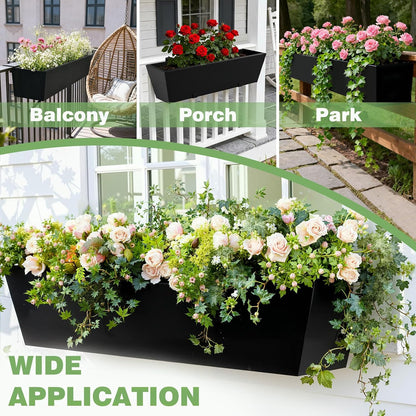 PureBloom Railing Planter Set