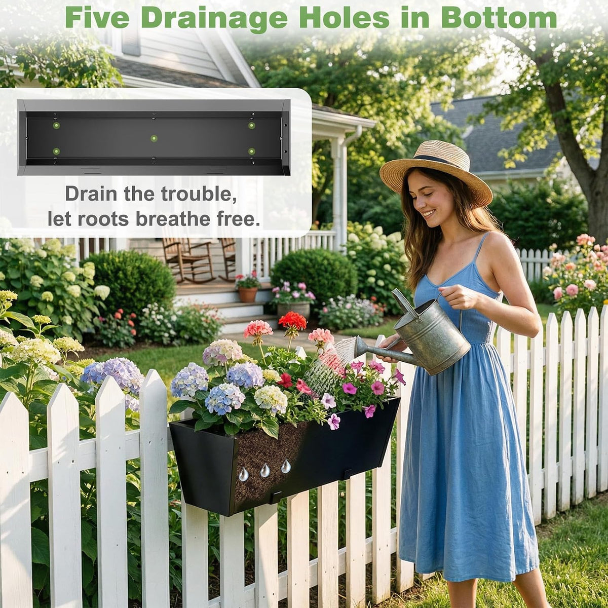 PureBloom Railing Planter Set