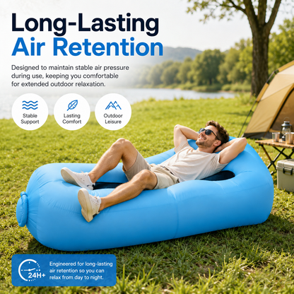Compact Pump-Free Inflatable Lounger