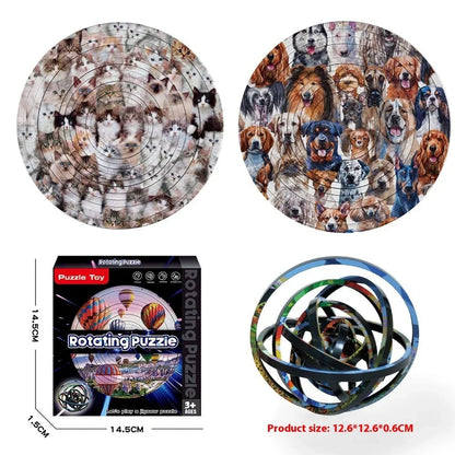 Rotating Puzzle Decompression 3D Educational Toy
