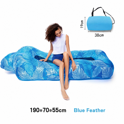 Compact Pump-Free Inflatable Lounger