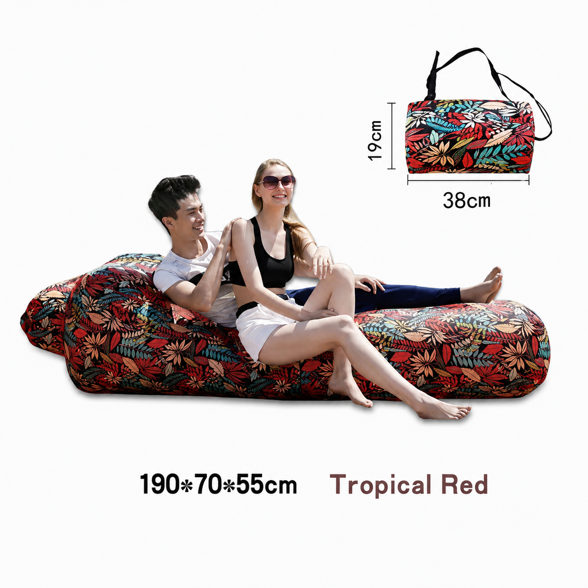 Compact Pump-Free Inflatable Lounger