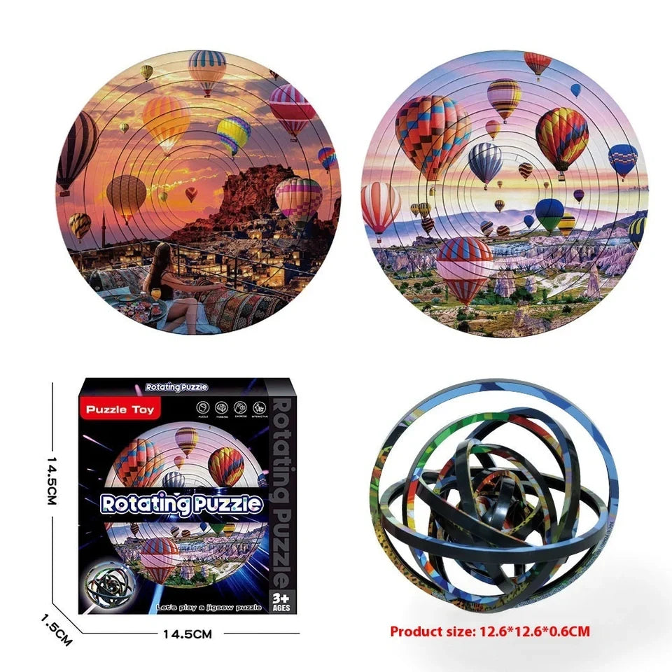 Rotating Puzzle Decompression 3D Educational Toy