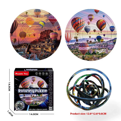 Rotating Puzzle Decompression 3D Educational Toy