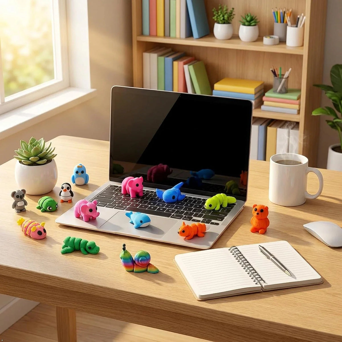 120PCS Surprise 3D Printed Animals Bulk, Random Collectible Mini Animal Figurine